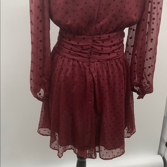 Zara dotted mesh belted mini dress - Picture 10 of 16